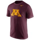Men's Nike Minnesota Golden Gophers Logo Tee, Size: Xl, Dark Red