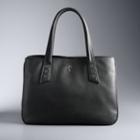 Simply Vera Vera Wang Frame Satchel, Women's, Black