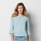 Women's Sonoma Goods For Life&trade; Flared Top, Size: Xl, Turquoise/blue (turq/aqua)