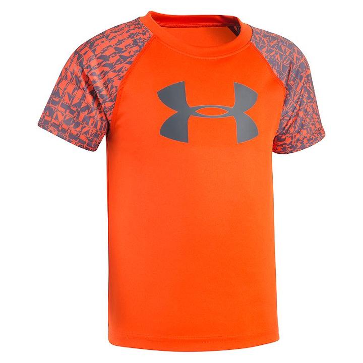 Boys 4-7 Under Armour Logo Raglan Tee, Boy's, Size: 4, Orange Oth