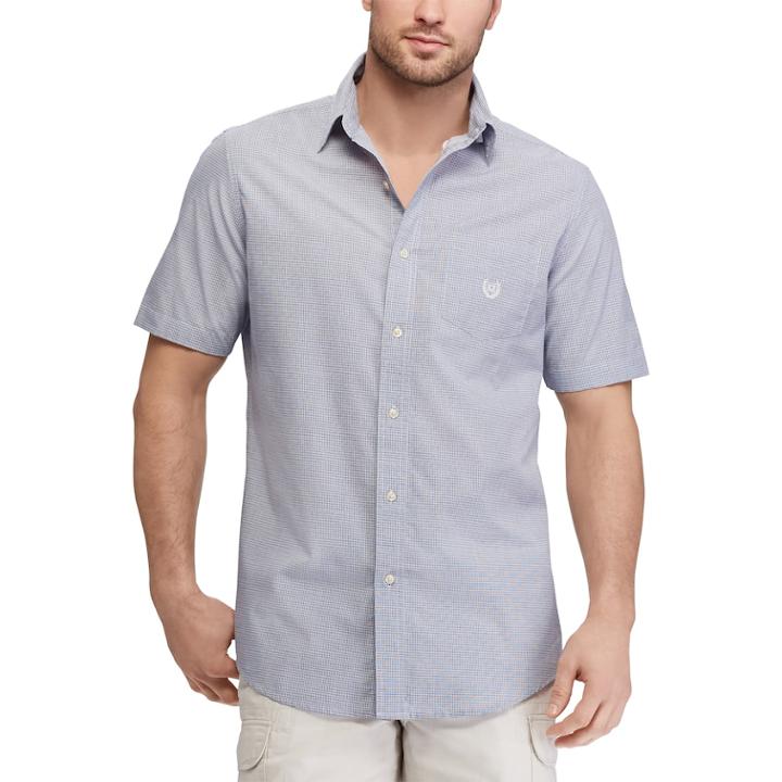 Big & Tall Chaps Classic-fit Easy-care Button-down Shirt, Men's, Size: Xxl Tall, Blue (navy)