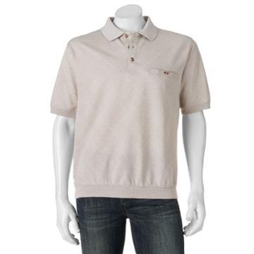Men's Safe Harbor Classic-fit Banded-bottom Polo, Size: Xl, Med Brown