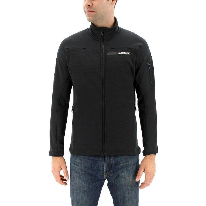Men's Adidas Terrex Stockhorn Performance Fleece Jacket, Size: Xxl, Black