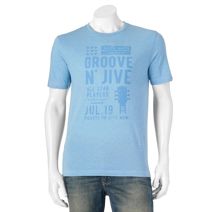 Men's Sonoma Goods For Life&trade; Groove N' Jive Tee, Size: Xl, Brt Blue