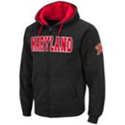 Men's Maryland Terrapins Full-zip Fleece Hoodie, Size: Xl, Med Grey