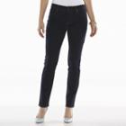 Gloria Vanderbilt Bridget Slim Leg Pants - Women's, Size: 12, Dark Blue