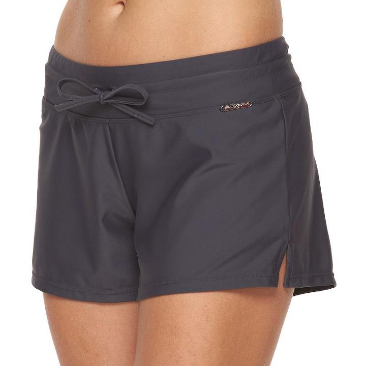 Women's Zeroxposur Solid Swim Shorts, Size: 6, Med Blue