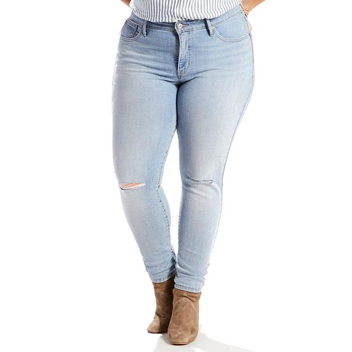 Plus Size Levi's 310 Shaping Super Skinny Jeans, Women's, Size: 16 - Regular, Light Blue