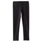 Girls 4-10 Jumping Beans&reg; Long Glitter Leggings, Girl's, Size: 8, Black