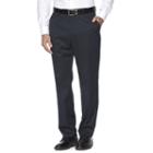 Men's Croft & Barrow&reg; True Comfort Stretch Classic-fit Flat-front Suit Pants, Size: 38x32, Blue (navy)