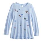 Girls 4-12 Sonoma Goods For Life&reg; Sequined High-low Hem Tunic, Size: 6, Light Blue
