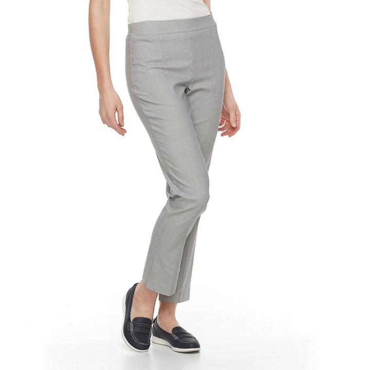 Women's Briggs Millennium Slim Pull-on Pants, Size: Xl, White Oth