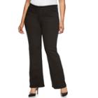 Plus Size Jennifer Lopez Bootcut Jeans, Women's, Size: 18 W, Black