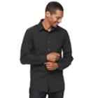 Men's Apt. 9&reg; Slim-fit Stretch Button-down Shirt, Size: Xxl, Dark Green