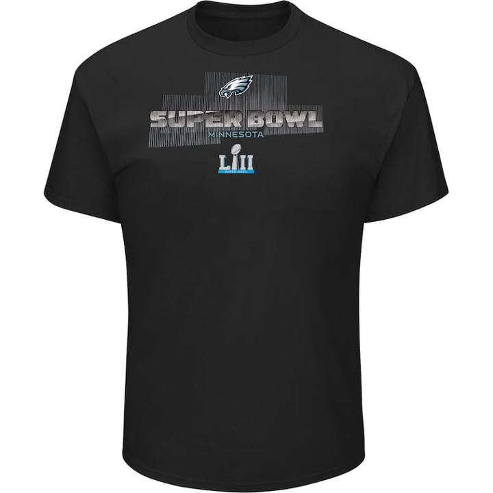Men's Philadelphia Eagles 2017 Nfc Champions Road To Minneapolis Tee, Size: Medium, Oxford