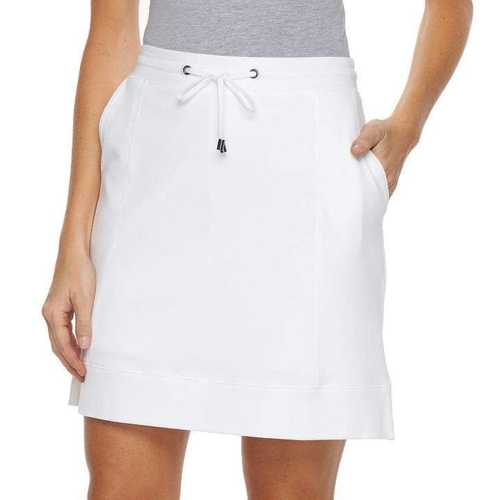 Women's Croft & Barrow&reg; Knit Skort, Size: Medium, White