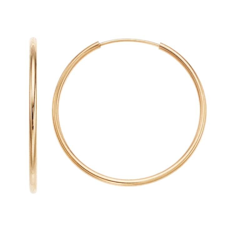 Taylor Grace 10k Gold Endless Hoop Earrings, Women's, Yellow