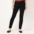 Women's Lc Lauren Conrad Skinny Jeans, Size: 4 Short, Black