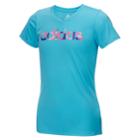 Girls 7-16 Adidas Short Sleeve V-neck Tee, Size: Medium, Dark Blue