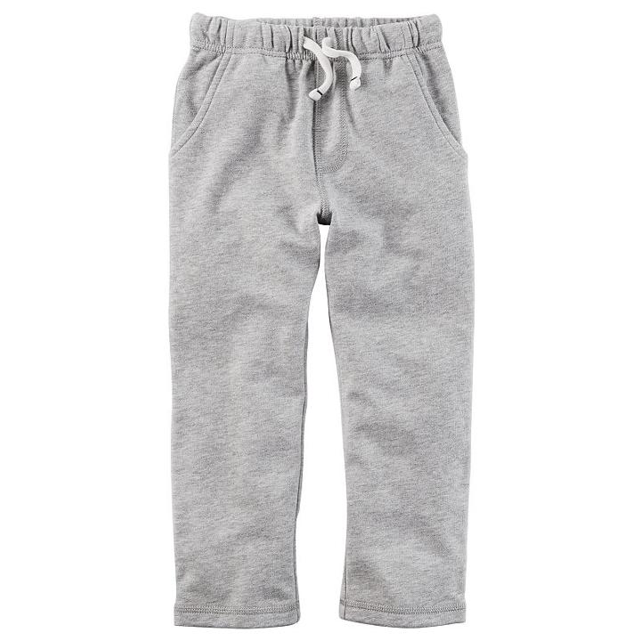 Boys 4-8 Carter's French Terry Pants, Size: 8, Light Grey