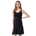 Maternity Pip & Vine By Rosie Pope Scoopneck Tank Dress, Women's, Size: M-mat, Black