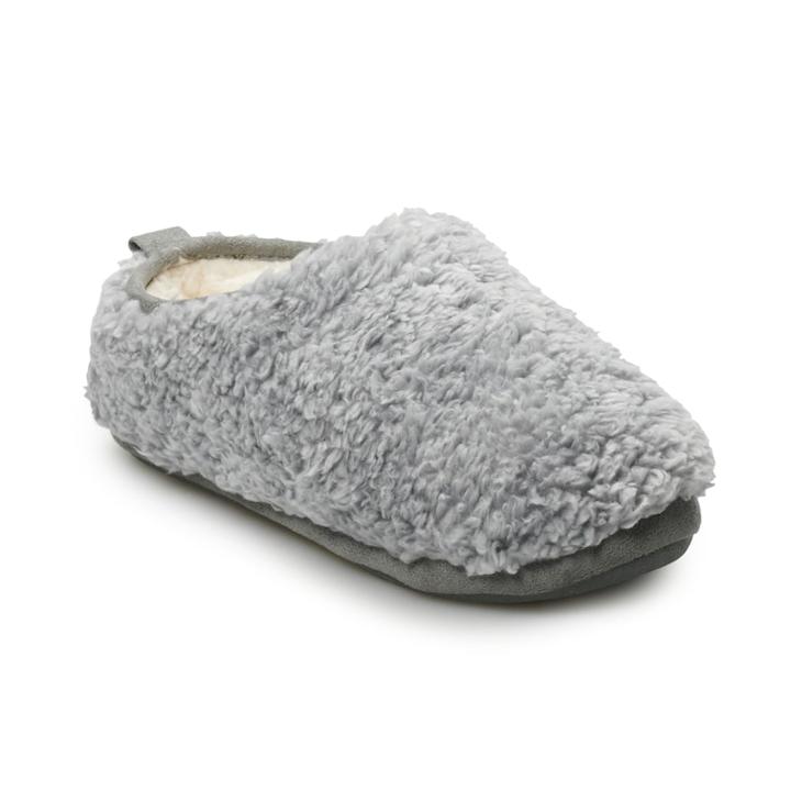 Women's Sonoma Goods For Life&trade; Sherpa Clog Slippers, Size: Medium, Grey
