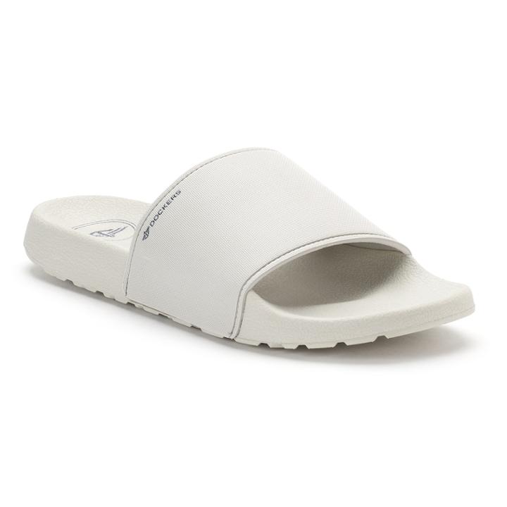Men's Dockers Molded Sport Slide Sandals, Size: Xl, White