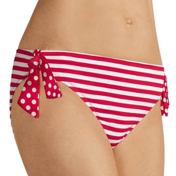 Women's Amoena Tavira Striped Bikini Bottoms, Size: 14, Red Other