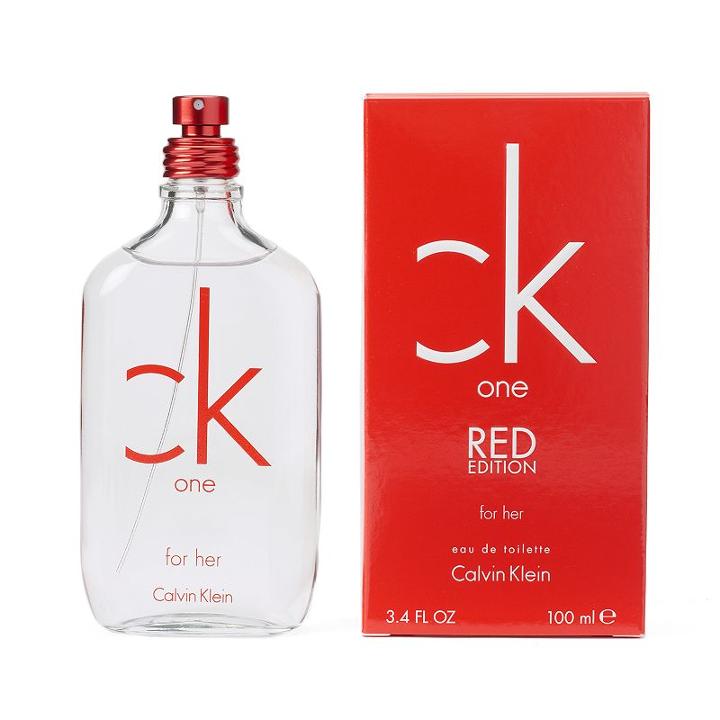 Calvin Klein Ck One Red Edition For Her Women's Cologne - Eau De Toilette, Multicolor