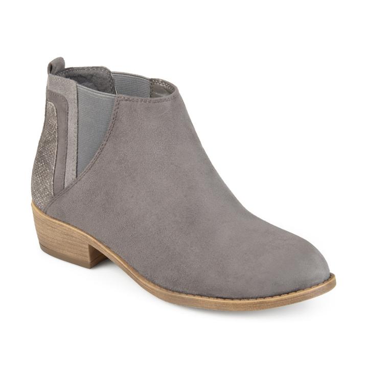 Journee Collection Wiley Women's Ankle Boots, Size: Medium (7.5), Med Grey