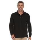 Men's Croft & Barrow&reg; Classic-fit Stretch Pique Polo, Size: Medium, Black