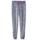Girls 7-16 So&reg; Space-dyed Lattice Hem Jogger Pants, Size: 7-8, Dark Blue