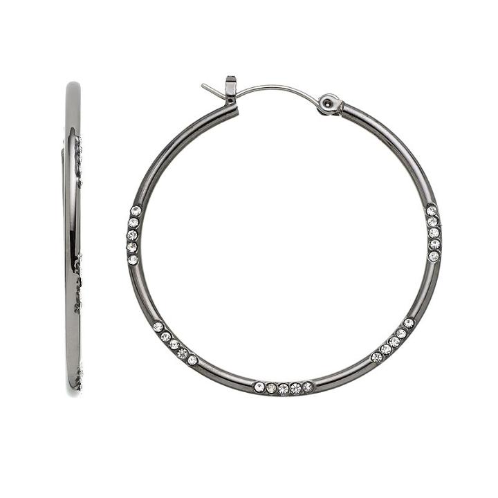 Simply Vera Vera Wang Hoop Earrings, Women's, Grey