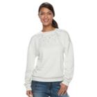 Women's Apt. 9&reg; Embellished Sweatshirt, Size: Xl, Natural