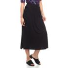 Women's Dana Buchman Side-slit Midi Skirt, Size: Medium, Black