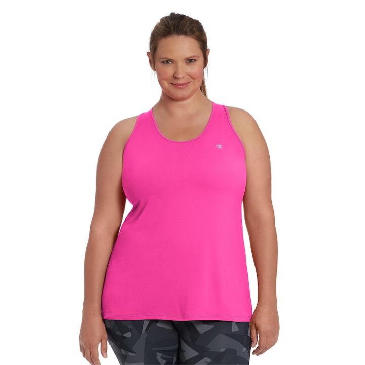 Plus Size Champion Absolute Tank, Women's, Size: 4xl, Dark Pink