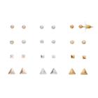 Lc Lauren Conrad Geometric Pyramid Nickel Free Stud Earring Set, Women's, Multicolor