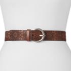 Relic Starry Embossed Floral Belt - Women, Women's, Size: Large, Brown