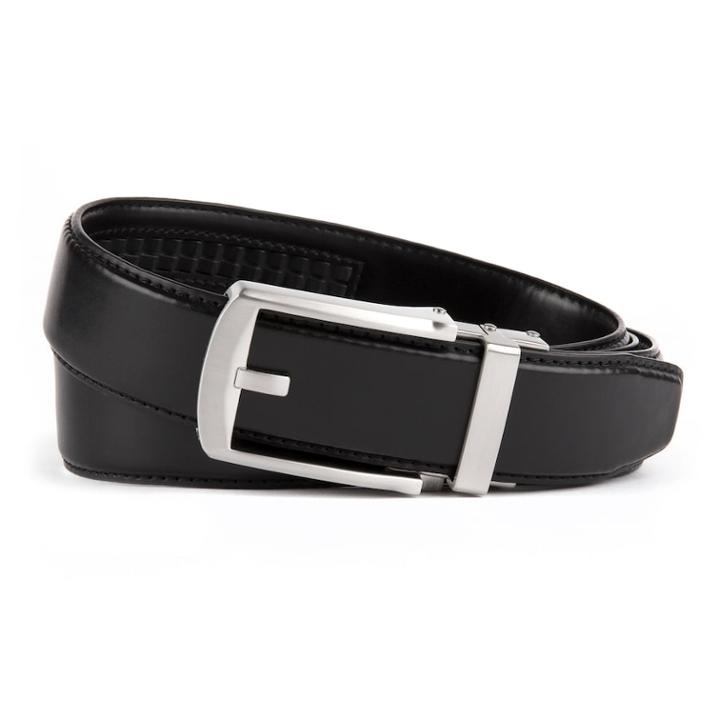 Men's Van Heusen Modern Flex Stretch Click To Fit Leather Belt, Black