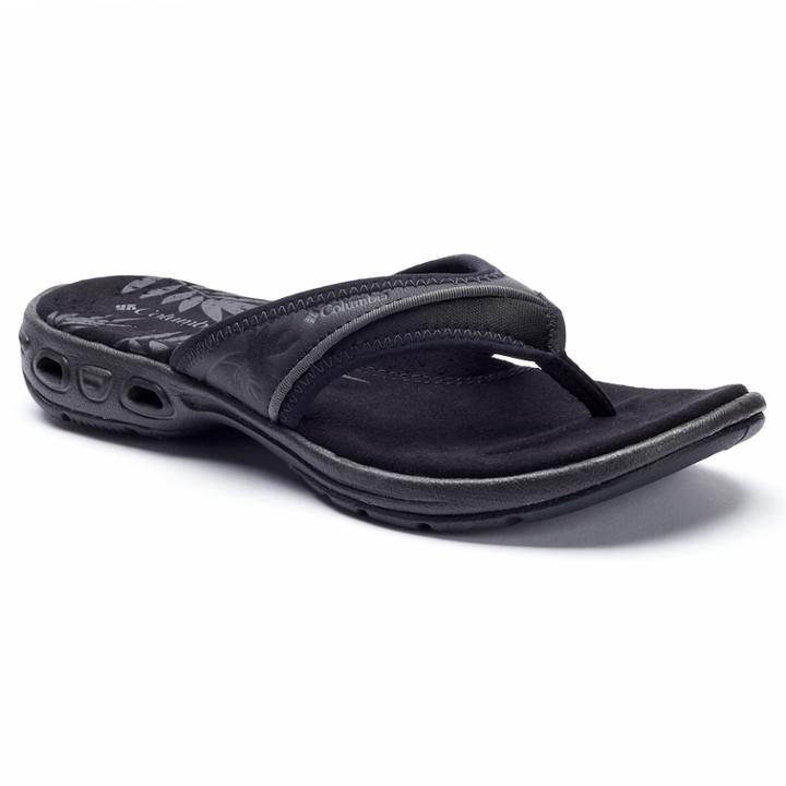Columbia Kambi Women's Flip-flops, Size: 8, Grey (charcoal)