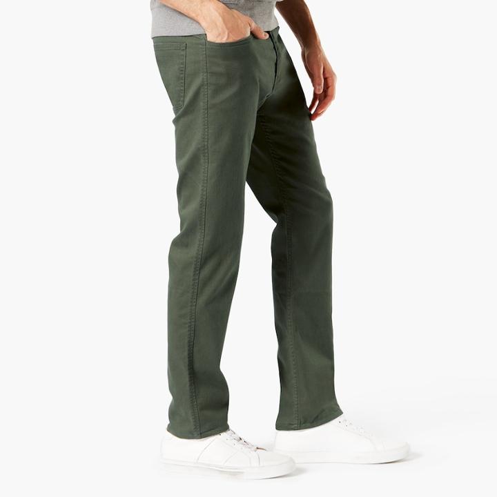 Men's Dockers&reg; Jean Cut Khaki All Seasons Slim-fit Tech Pants D1, Size: 34x34, Green