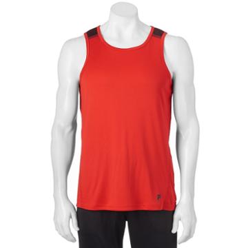 Men's Fila Sport&reg; Blur Running Tank Top, Size: Medium, Med Red