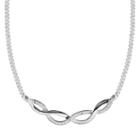 Sterling Silver 1/4-ct. T.w. Round-cut Diamond Infinity Necklace, Women's, Size: 17, White