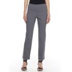Women's Dana Buchman Slimming Pull-on Pants, Size: Xl, Dark Grey