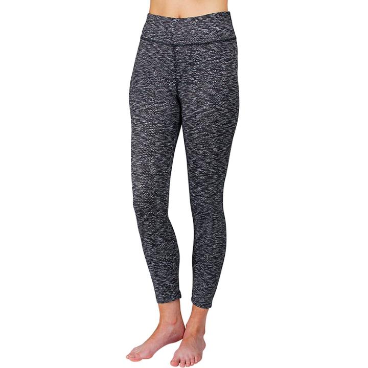 Women's Spalding Niagra Jacquard High-waisted Ankle Leggings, Size: Large, Grey (charcoal)