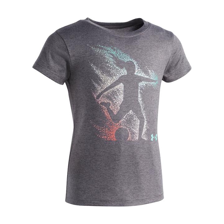 Girls 4-6x Under Armour Soccer Spark Tee, Size: 6, Oxford