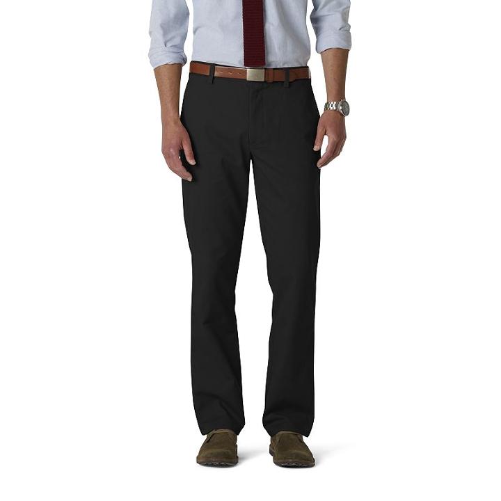 Men's Dockers&reg; Easy Khaki D1 Slim-fit Flat-front Pants, Size: 28x32, Black