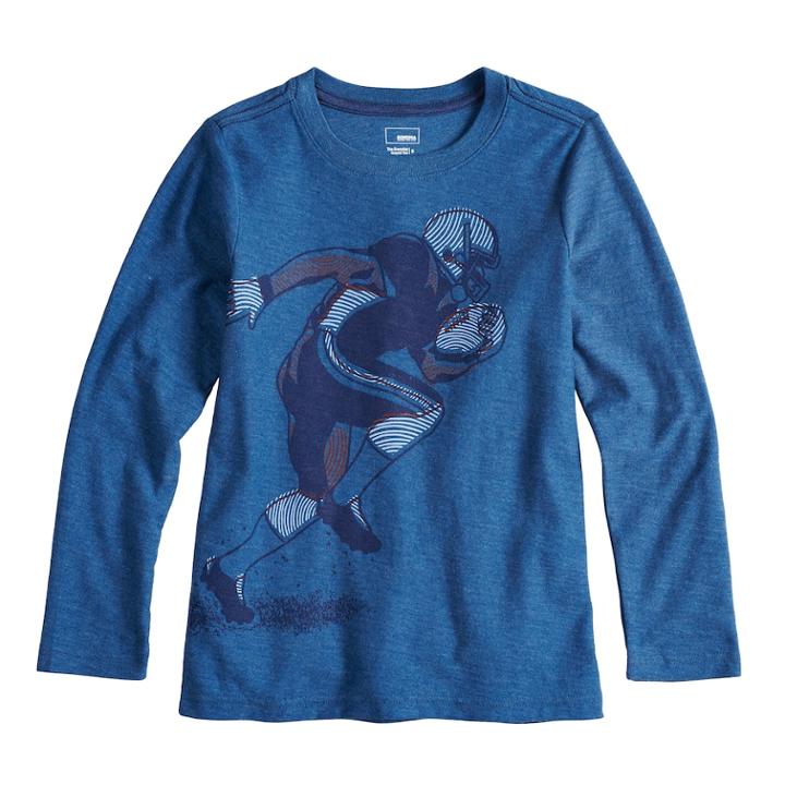 Boys 4-12 Sonoma Goods For Life&trade; Long Sleeved Graphic Tee, Size: 8, Dark Blue