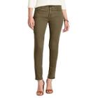 Women's Chaps 4-way Stretch Pants, Size: 6, Brown