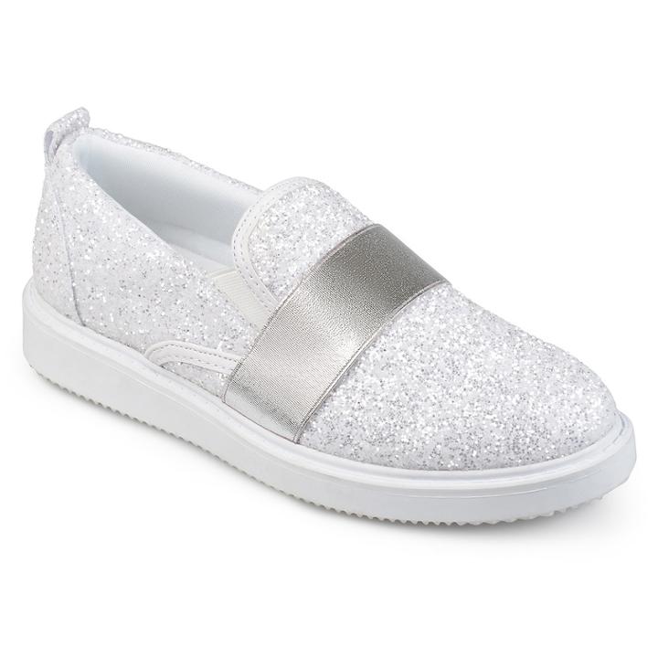 Journee Collection Luster Women's Sneakers, Size: Medium (7), White